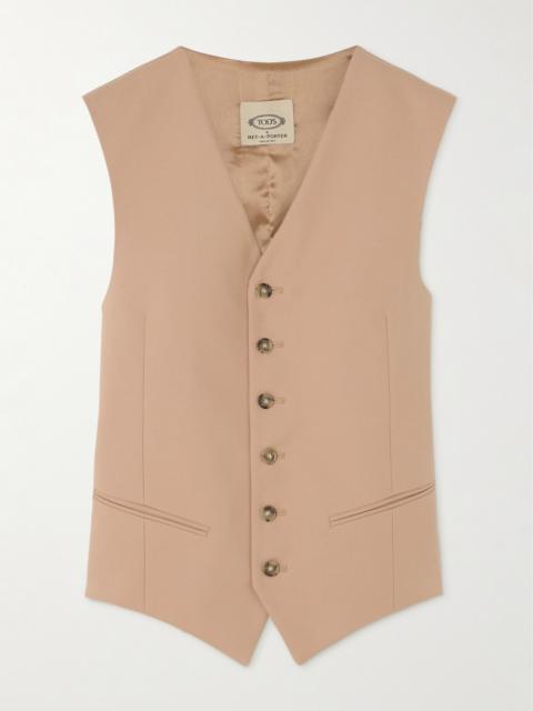 Stretch-cotton Vest
