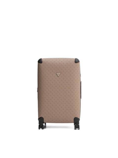 embossed-logo luggage