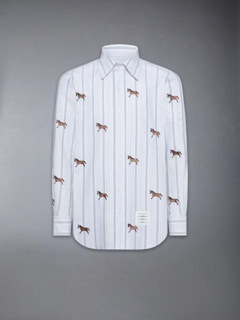 LUNAR NEW YEAR SATIN STITCH HORSE OXFORD SHIRT