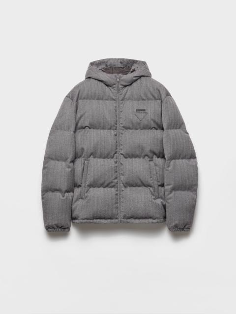 Medium-weight wool down jacket