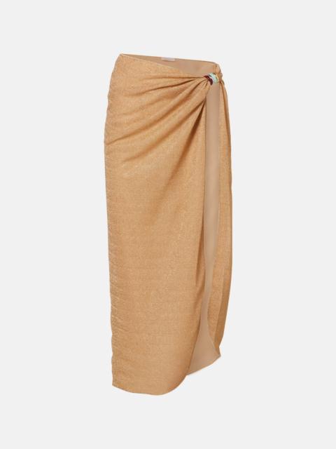 Lumière ring-detail beach cover-up