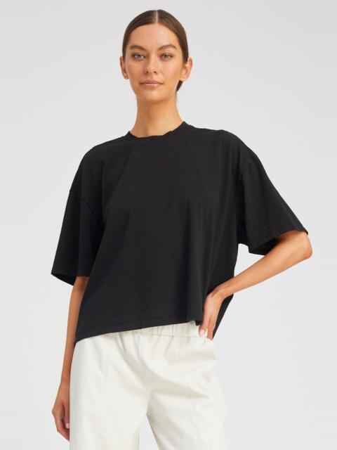BLACK SUPIMA COTTON BOXY TEE