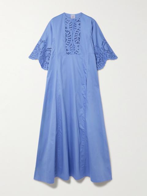 Rachel Broderie Anglaise Cotton-poplin Kaftan