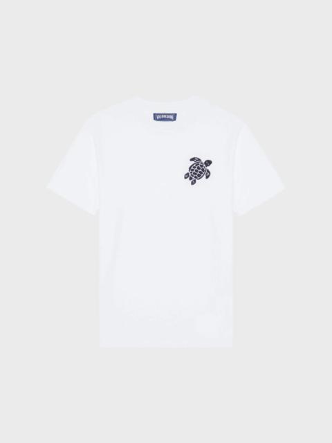 MEN ORGANIC COTTON T-SHIRT BIG TURTLE EMBROIDERY