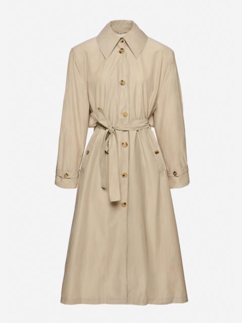 Belted trench coat in beige