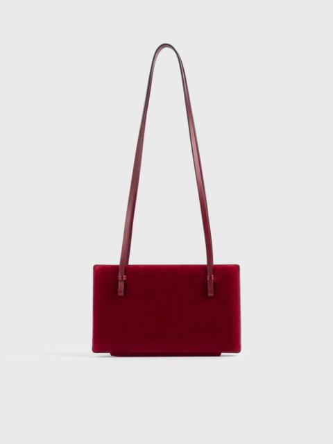 Cocktail velvet bag red