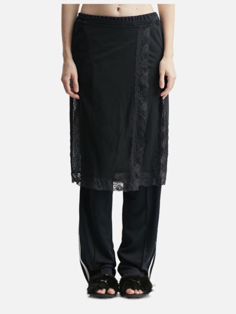 SKIRT LAYERED TRACK PANTS