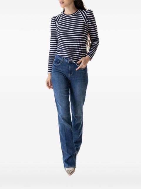 raglan-sleeve striped T-shirt