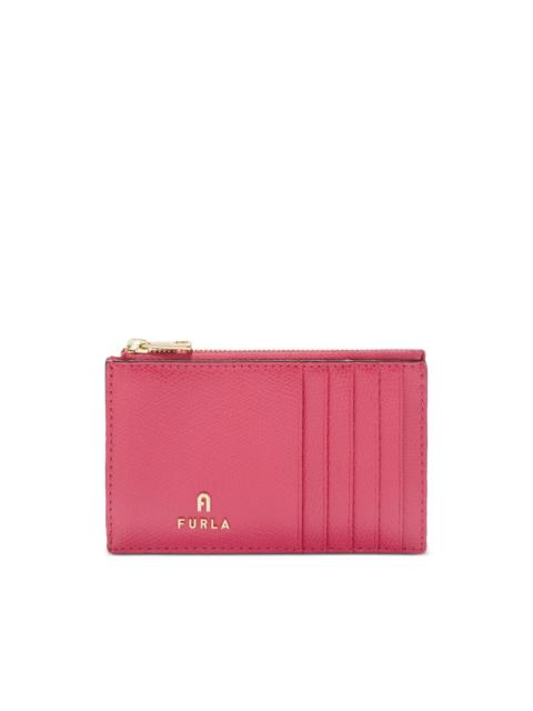 medium Camelia leather card holder