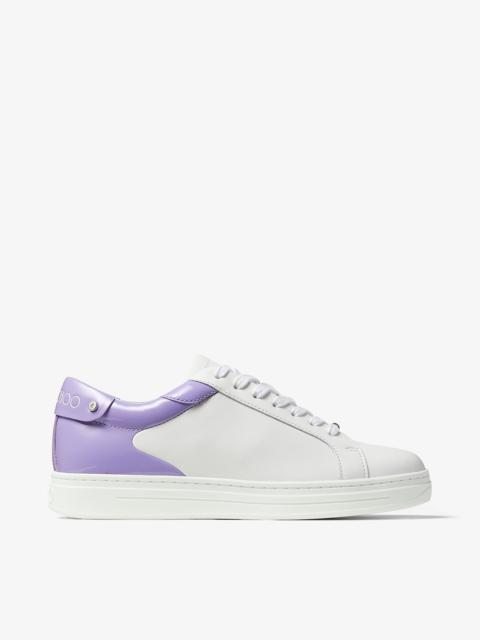 Rome/F
White Calf Leather and Wisteria Patent Low Top Trainers