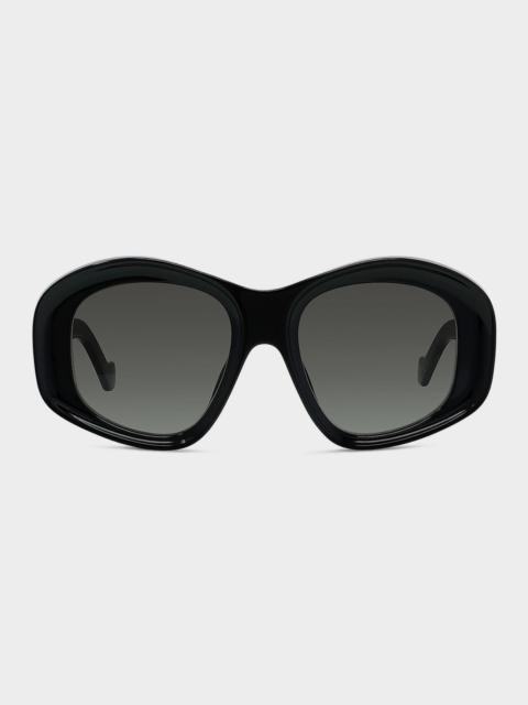 Men & apos;s Geometric Acetate Sunglasses