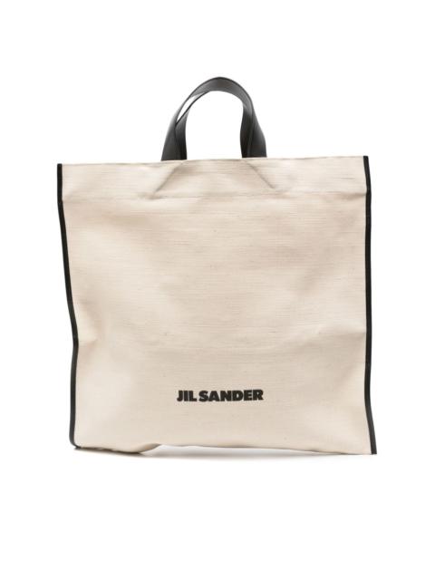 logo-print tote bag