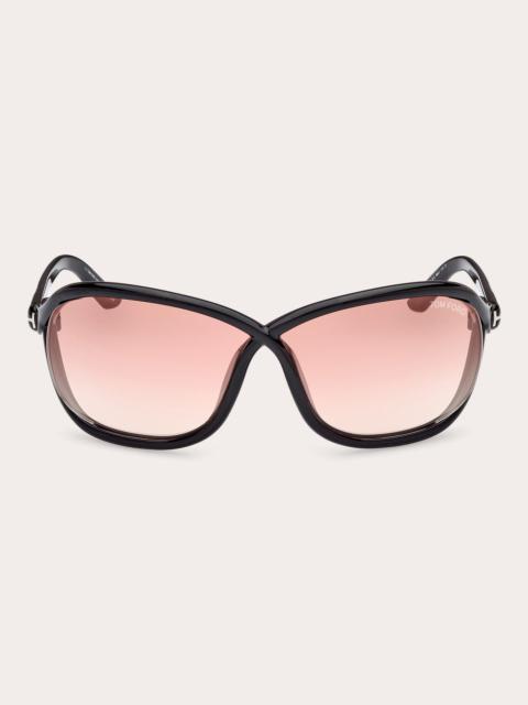 Fernanda Butterfly-Frame Injected Sunglasses