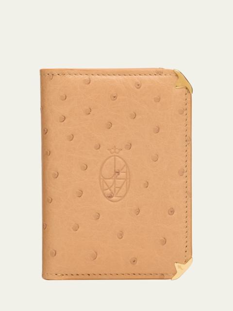 Men's Elston Ostrich Trifold Wallet
