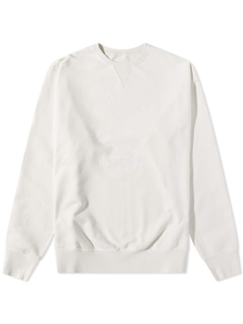 Maison Margiela Embroidered Numbers Logo Crew Sweat