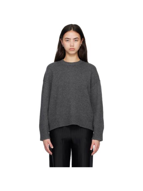 Gray PIA Oversized Cashmere Sweater