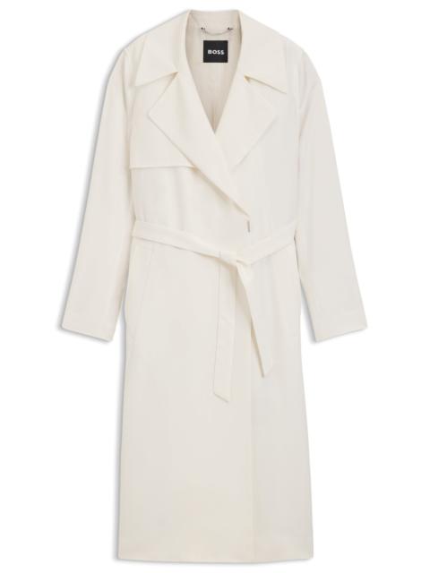 TRENCH COAT WITH FABRIC BELT