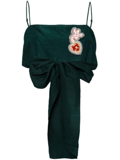 embellished crop top