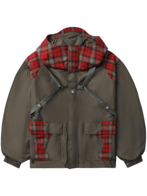 harness hooded jacket