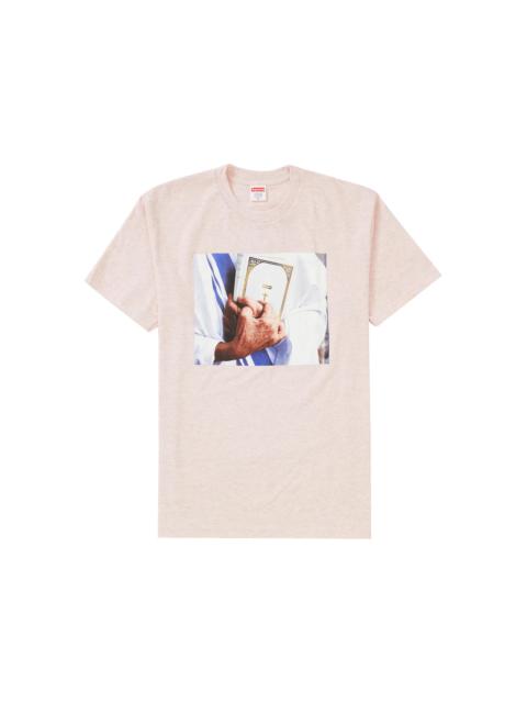 Supreme Bible Tee Heather Light Pink