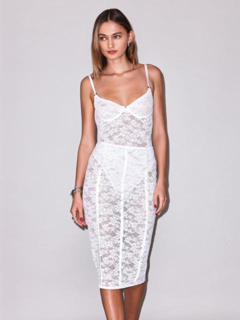 Le Stretch Lace Pencil Skirt