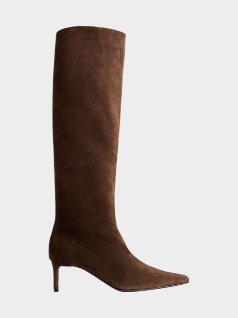 Ona Suede Stiletto Knee Boots