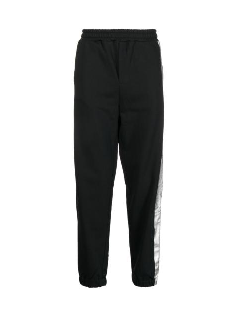 METALLIC-DETAIL TRACK PANTS