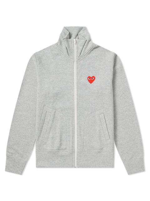 Comme des Garcons Play Women's Red Heart Zip Backprint Track