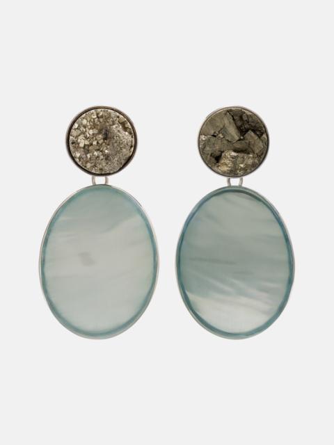 Embellished drop earrings