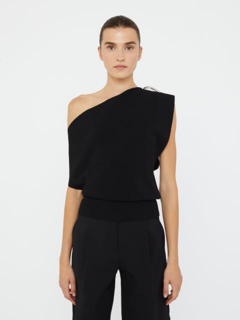 Encased Nature Resin Knit Shoulder Top