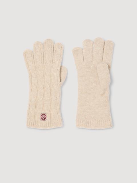 CABLE KNIT GLOVES