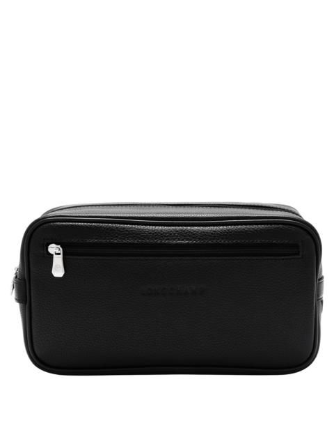 Le Foulonné Toiletry case Black - Leather