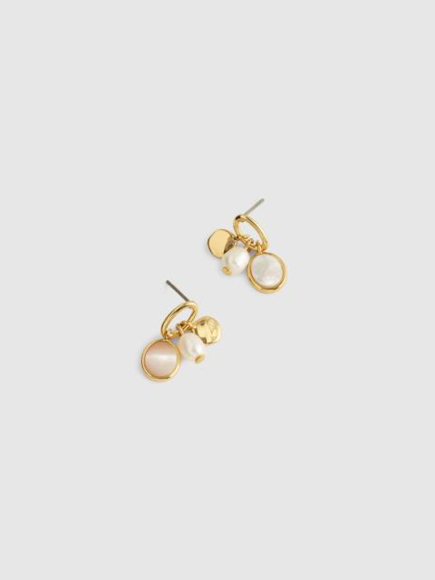 Freshwater Pearl Cluster Drop Earrings