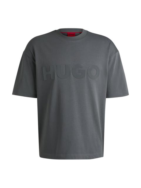 OVERSIZE-FIT T-SHIRT IN COTTON WITH DECORATIVE REFLECTIVE LOGO