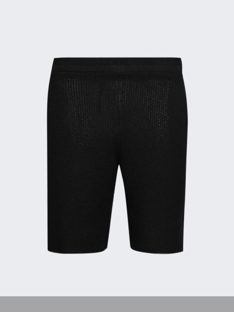 Rustic Knit Shorts Black