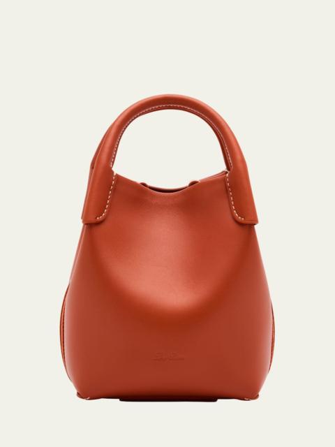 Bale Micro Rounded Leather Top-Handle Bag
