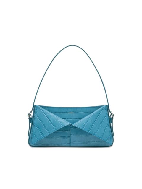 crocodile-effect belt handbag