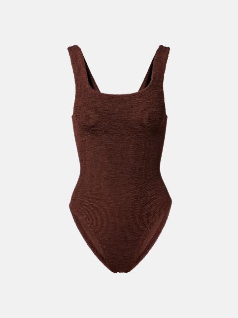 Coverage Square Neck swimsuit