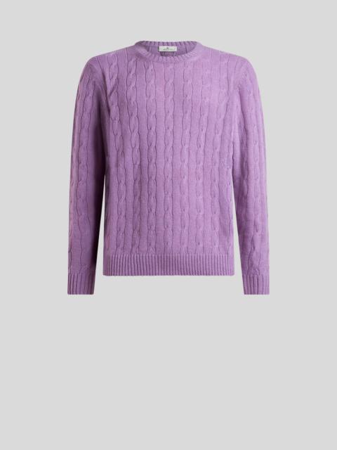 CABLE-KNIT CASHMERE SWEATER