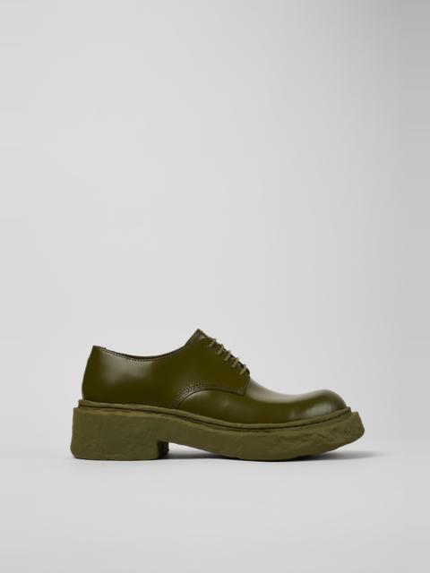 Green Leather Blucher