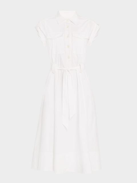 Kayla Belted Midi Shirtdress