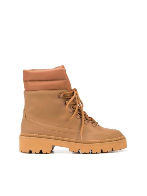 lace-up cargo ankle boots