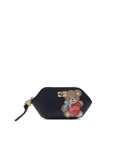 Bou bear-print coin purse