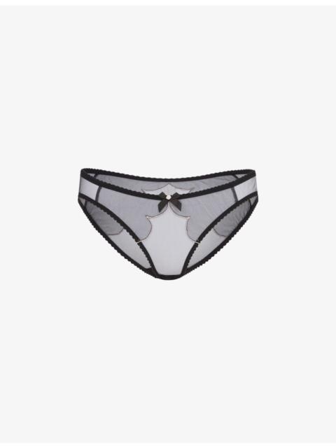 Lorna mid-rise mesh briefs