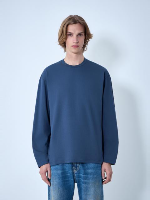Ribbed Crewneck Long Sleeve Top