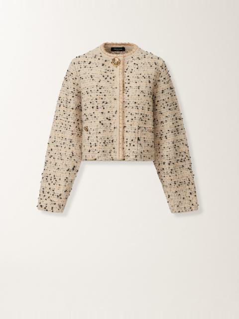 Buttoned tweed jacket