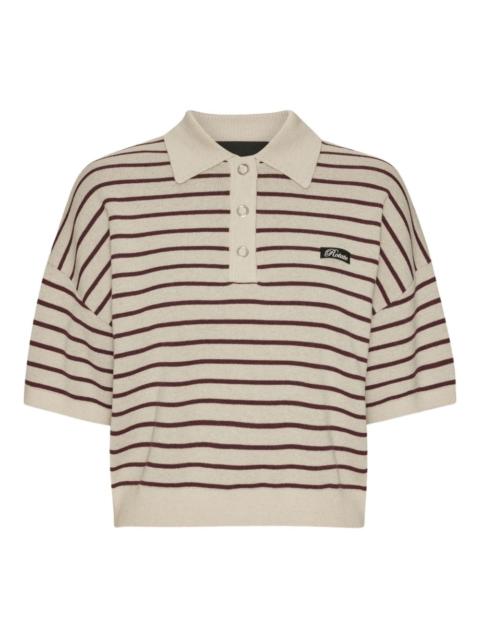striped polo top