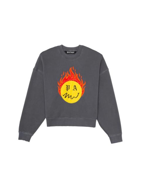 Palm Angels Burning Head Sweatshirt Black