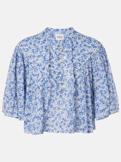 Veelia floral cotton top