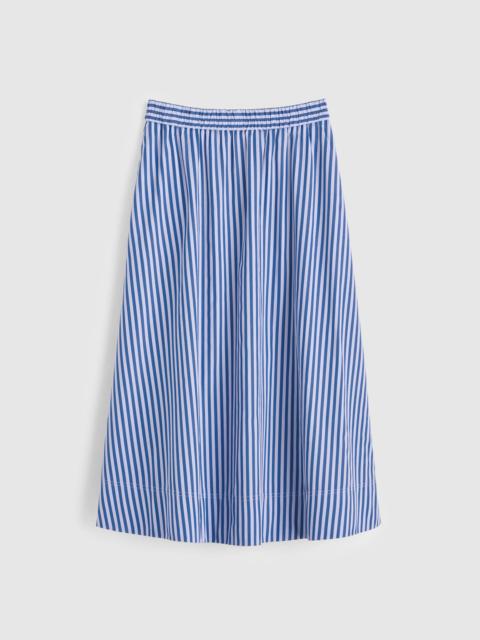 A-Line Midi Skirt in Poplin
